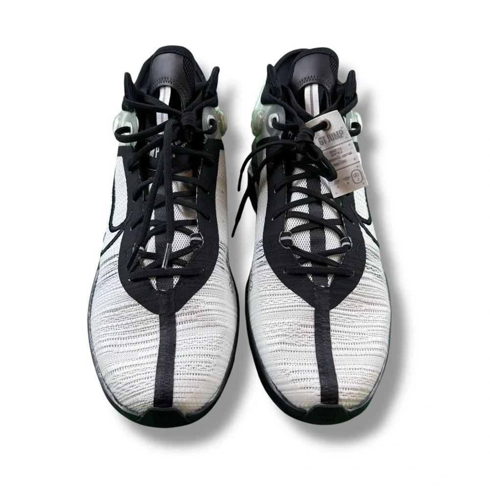 NWOB Nike Air Zoom GT Jump 2 Basketball Shoes White/Black DX9189-100 Men Sz 17